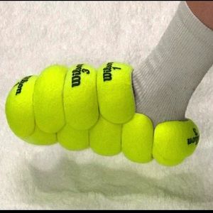 Tennis ball shoes